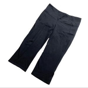 Lululemon Athletica Black Crop Leggings w/ Slit
